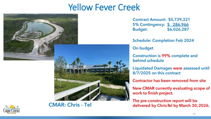 yellow fever creek jan 2026